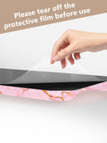 2-in-1 Ergonomic Keyboard Stand with Wrist Rest, Pink Marble