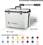 Engel UC30 30qt Leak-Proof, Air Tight, Drybox Cooler and Hard Shell Lunchbox for Men and Women in Fighting Lady Yellow