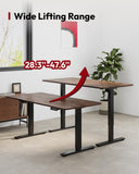 Dual Motor Electric Standing Desk 79 x 32 Inches, Height Adjustable Sit Stand Desk with Large Splice Board for Home Office