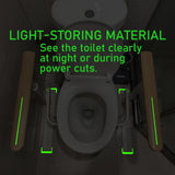 Toilet Safety Rails for Seniors - Toilet Safety Frame with Nighttime Reflective Armrests & Base, 3-Speed Height Adjustment, Toilet Safety Frames & Rails Fits Most Toilets, 3-Hole Depth Adjustment