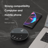 Bloepum Desktop USB Conference Speakerphone BT 360° Omnidirectional Condenser Microphone + Speaker Mute
