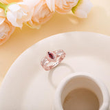 Oseew 2027 Class Ring for Men Women High School Graduation (Rose Gold)
