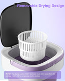 16L Portable Washing Machine, Large Capacity Compact Laundry Machine of Underwear, Baby Clothes, Socks, 3 Cleaning Modes Suitable for Small Clothes, Foldable Design for Hotel, Home,Apartment,Campain ﻿