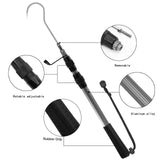 Telescopic Fish Gaff with Stainless Sea Fishing Spear Hook Tackle, Soft Rubber Handle Aluminium Alloy Pole SANLIKE