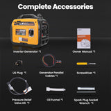 maXpeedingrods 2500W Dual Fuel Inverter Generator Small for Home Outdoor