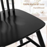 LUE BONA Windsor Dining Chair, Dining Chairs Set of 6, Spindle Back Wood Kitchen Chairs Wooden