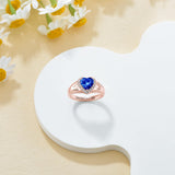 Oseew 2027 10K Class Ring High School College Graduation (Rose Gold)