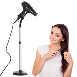 Erytlly Hair Dryer Stand Hands Free 360-Degree Rotating Adjustable Height Metal Hair Dryer Stand Blow Dryer Holder About for 0.5kg Hair Dryer in Bathroom, Vanity, Makeup Room