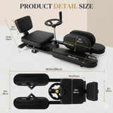 Leg Stretch Machine for Splits, 440LBS Heavy Duty Steel Frame Leg Stretcher, Split Machine Training Fitness for Home Gym, 240° Leg Stretching Equipment for Adults Teens Ballet Dance Gymnastics（Black）