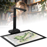 Portable Document Scanner with OCR, 23MP HD Camera, A2 Max Capture Size, Video Display Stand, Foldable Design for Windows & Mac Users, Easy Storage