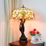 Tiffany Table Lamp Tiffany Style Large Table Lamp Baroque Multicolor Stained Glass Shade Desk Lamp