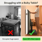 HUANGZHE Auto Foldable Mahjong Table for Chinese//Taiwanese (Stylish White)