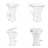 Toilet - White, Oblong Shape, Lightweight and Efficient Dometic