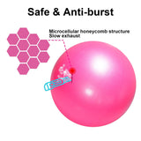 TopBine 9 Inch Exercise Pilates Ball -(2 Pcs) Stability Ball for Yoga, Barre, Training and Physical Therapy- Improves Balance, Core Strength, Back Pain & Posture- Comes with Inflatable Straw TopBine