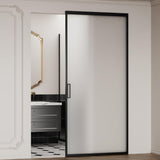 TALNAROV Glass Door with Bottom Seal Strip, 36 Inch Clear PVC Seal Strips for 3/8"(10mm) Thick Glass Door, 1 PCS x 36"