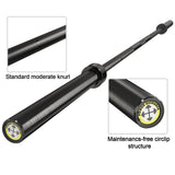 POWER GUIDANCE Olympic Barbell Bar, 7ft Strength Training Bar for Weightlifting, Home Fitness, 1200-Pound Capacity