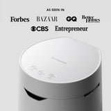 Carepod One Plus with Stand - Stainless Steel Humidifier for Large Room with Mood Light, Quiet & Safe for Baby, Only 3 Washable Parts, Easy to Clean Ultrasonic Cool Mist Humidifiers for 30Hrs, 1Gal/4L