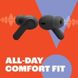 True Wireless Deep Bass Sound Earbuds, Bluetooth 5.2, Water & Dust Resistant, Hands-free call with VoiceAware (Blue) JBL