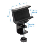 Mount-It! Desk Clamp Power Strip, 3 Outlets & 3 USB Ports
