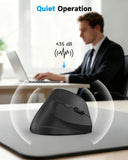 AOC Ergonomic Mouse, 2.4GHz Wireless Bluetooth Vertical Mouse, Rechargeable
