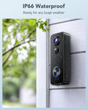 XTU 2K Video Doorbell Camera Wireless with Chime, No Monthly Fee