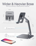 elitehood Aluminum iPad Stand for Desk, Ultra-Stable iPad Holder Stand