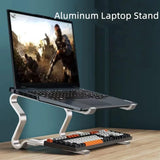 DTTLYQF Aluminum Laptop Stand Portable Game Notebook Holder Compatible with Inch Computer Non-Slip Base