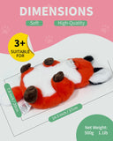 Red Fox Microwave Heating Pad for Period Cramps, Microwavable Stuffed Animal Cute Moist Weighted Plush Heating Bean Bag with Removable Cover Unscented Heatable Gifts