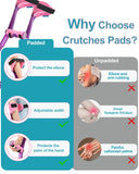 Forearm Crutches for Adults Have Elastic Crutches Padding for The Elbow+Hand Padding, Increases Walking Comfort