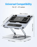 Metfut Laptop Cooling Pad with Detachable Fan & Cooler,360° Rotation Base