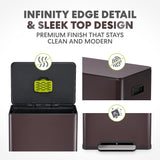 Magic Infinity Edge 60 Liter / 16 Gallon Rectangular Hands-Free Extra Large Kitchen Step Trash Can