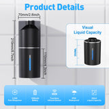 Fantictas Automatic Soap Dispenser,Touchless Hand Wall Mount Rechargeable 3 Gear Adjustable Electric Soap Dispenser 350ml with Infrared Motion Sensor for Bathroom,Kitchen,Office, Black Gel