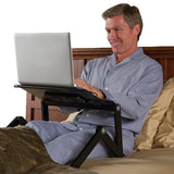 Executive Adjustable Laptop Stand for Desk w/2 Fans & 3 USB Ports, Ergonomic Foldable Laptop Holder Uncaged Ergonomics