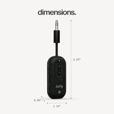 Twelve South AirFly Pro 2, Bluetooth Adapter, Pair 2 AirPods, Black Ice