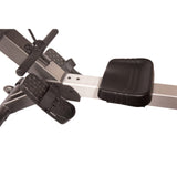 Stamina Pro Dual Air and Magnetic Resistance Rowing Machine Foldable w/Fitness Coaching App and Wireless Chest Strap Heart Monitor - Folding Rowing Machines for Home Use Stamina