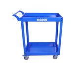 HIGOOD Heavy Duty Service Utility Cart, 2 Shelf Steel