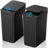 Bathroom Trash Can with Lid, KOEYLE 2 Pack 2.2 Gallon Automatic Touchless Garbage Can