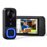 Doorbell Camera Wireless, 720P HD Smart Doorbell 4.5" Monitor Screen