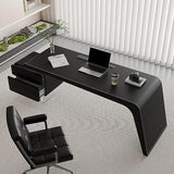 BGGJJ Computer Desk Wooden Minimalist Study Furniture with Sideboards