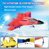 Red RC Plane for Kids Upgrade F-22 Raptor Fighter RC Airplane Remote Control Airplane Toys 2.4 GHZ Smart 6-axis Gyro Stabilizer RTF RC Jet Aircraft Easy to Fly Outdoor Toy RC Glider for Beginners