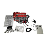 MechPuConToy Mini Metal Engine Model Kit That Runs, GS-L4 Engine Water-Cooled 4-Stroke DOHC Inline Four-Cylinder Engine Model Kit, Physics Science Engine for Adults (Finished Version)