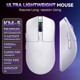 Wireless Gaming Mouse, Tri-Mode 2.4GHz/USB-C/Bluetooth Wireless Mouse with RGB Charging Dock