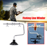 Cocoarm Fishing Line Spooler, Fishing Line Winder with Suction Cup Adjustable Portable Reel Spool Spooler for Outdoor Fishing