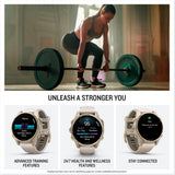 Garmin fēnix® 8, Sapphire, 43mm, Fog Gray/Dark Sandstone