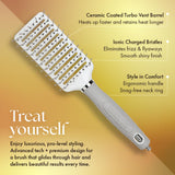 Olivia Garden Ceramic and Ion Turbo Vent Pro Hair Brush CITVPRO-SPR (Shaper)