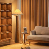 DorkTees Living Room Floor Lamp Chinese-Style Floor Lamp, Retro Living Room, Bedroom, Study Atmosphere, Zen Tea, Nordic Solid Wood Vertical Table