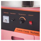 110V Commercial Cotton Candy Machine Electric Cotton Candy Floss Maker with Sugar Scoop Perfect for Home, Kids Birthday, Carnival, Family Party, Pink