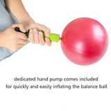 Jogi-HHACQUIT Mini Fitness Exercise Ball Kit with Hand Pump for Yoga, Pilates, Body Balance, Core Training and Stability, 8" Jogi-HHACQUIT