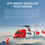 MechPuConToy GPS RC Helicopters for Adults, E2 UH-1Y 1/35 Scale 2.4G 6CH Remote Control Simulation 3D Stunt Helicopter Model with Lidar Positioning, Military RC Aircraft Outdoor
