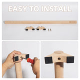 Versatile 40 Inch Beech Wood Balance Beam for Home Use - Enhance Balance, Ankle Foot Strength, Flexibility for All Ages, Physical Therapy Purposes
